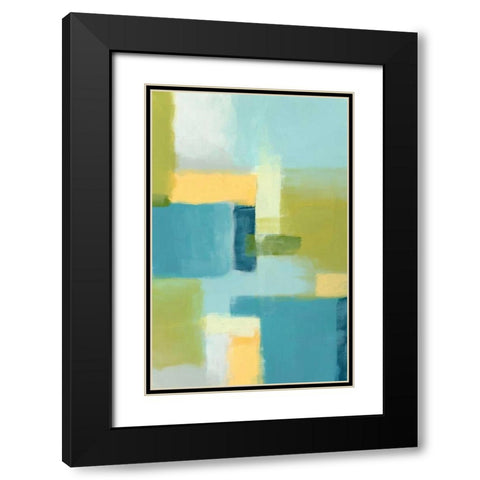 Spring Mist I Black Modern Wood Framed Art Print with Double Matting by Vess, June Erica