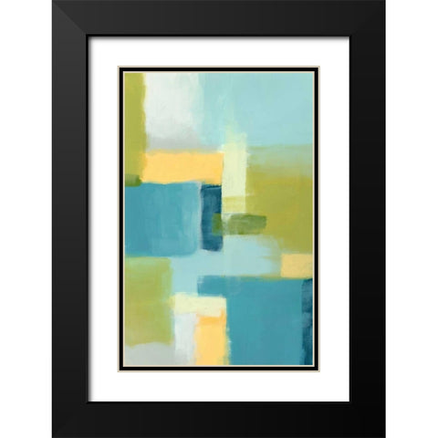 Spring Mist I Black Modern Wood Framed Art Print with Double Matting by Vess, June Erica