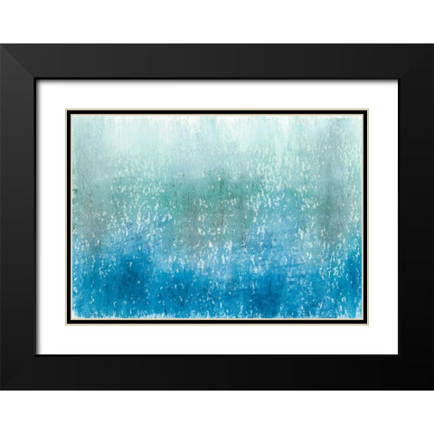 Lakeside I Black Modern Wood Framed Art Print with Double Matting by Johnson, Jason