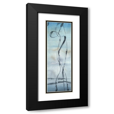 Whale Songs II Black Modern Wood Framed Art Print with Double Matting by Goldberger, Jennifer