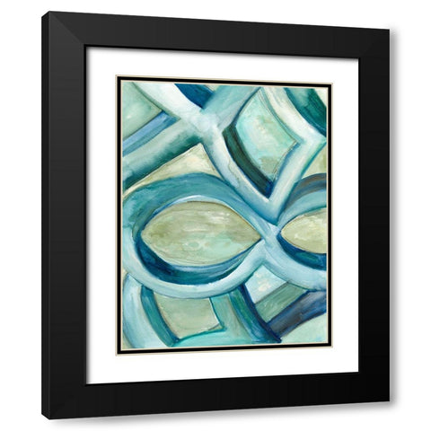 Infinite Angle I Black Modern Wood Framed Art Print with Double Matting by Choate, Lisa