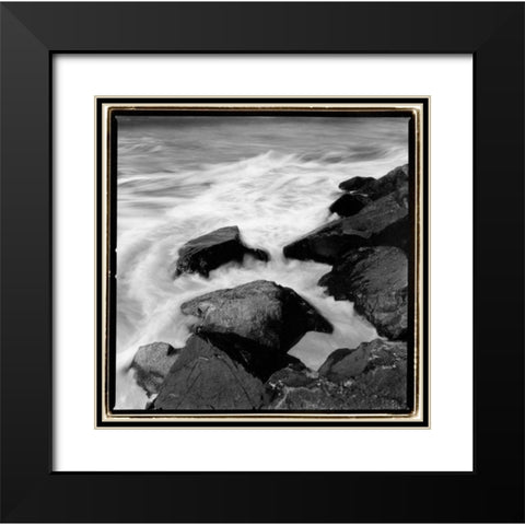 Incoming Tide I Black Modern Wood Framed Art Print with Double Matting by DeNardo, Laura