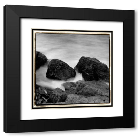 Incoming Tide II Black Modern Wood Framed Art Print with Double Matting by DeNardo, Laura