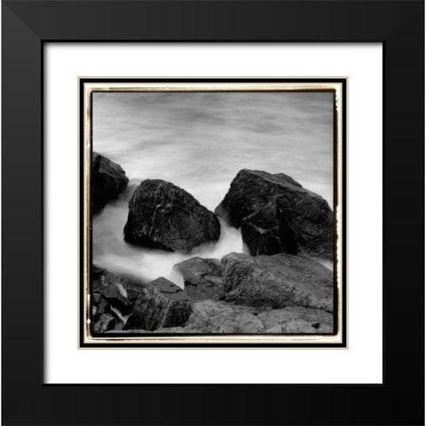 Incoming Tide II Black Modern Wood Framed Art Print with Double Matting by DeNardo, Laura