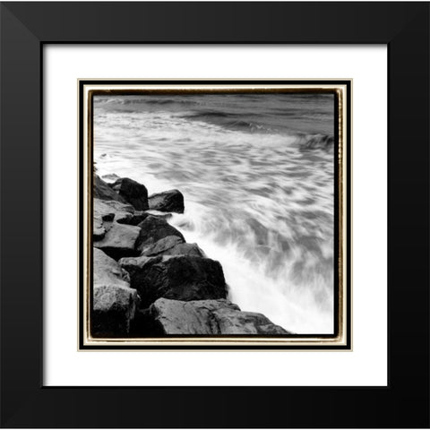 Incoming Tide III Black Modern Wood Framed Art Print with Double Matting by DeNardo, Laura