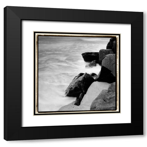 Incoming Tide IV Black Modern Wood Framed Art Print with Double Matting by DeNardo, Laura