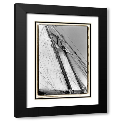 Set Sail I Black Modern Wood Framed Art Print with Double Matting by DeNardo, Laura
