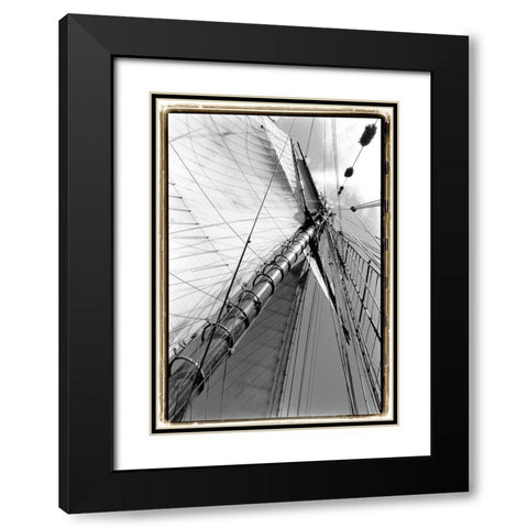 Set Sail II Black Modern Wood Framed Art Print with Double Matting by DeNardo, Laura