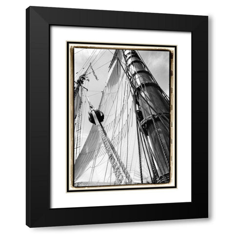 Set Sail III Black Modern Wood Framed Art Print with Double Matting by DeNardo, Laura
