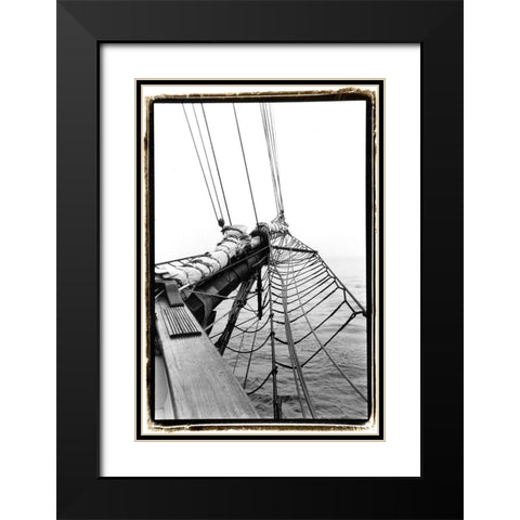 Set Sail IV Black Modern Wood Framed Art Print with Double Matting by DeNardo, Laura