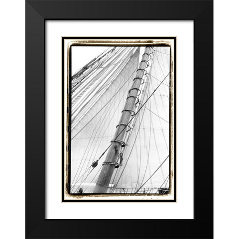 Set Sail VI Black Modern Wood Framed Art Print with Double Matting by DeNardo, Laura