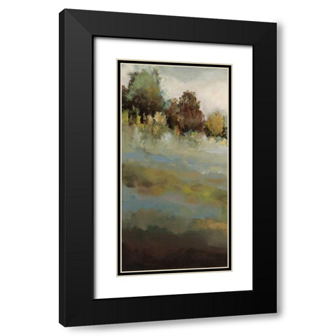 The Trail of Her Heart I Black Modern Wood Framed Art Print with Double Matting by Long, Christina