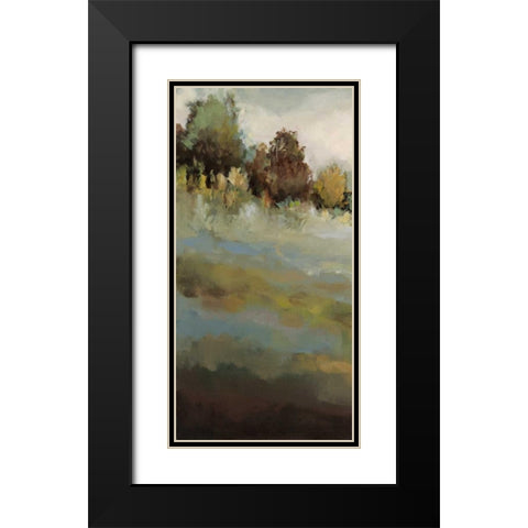 The Trail of Her Heart I Black Modern Wood Framed Art Print with Double Matting by Long, Christina