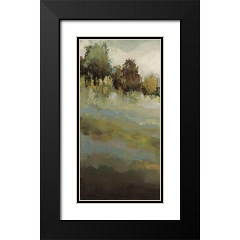 The Trail of Her Heart I Black Modern Wood Framed Art Print with Double Matting by Long, Christina