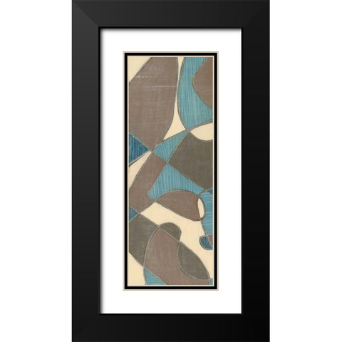 Muted Mod I Black Modern Wood Framed Art Print with Double Matting by Goldberger, Jennifer