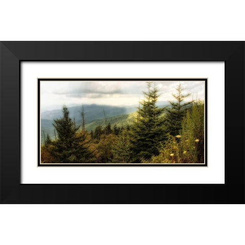 Early Autumn Vista Black Modern Wood Framed Art Print with Double Matting by Head, Danny