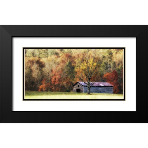 Waiting For the Harvest Black Modern Wood Framed Art Print with Double Matting by Head, Danny