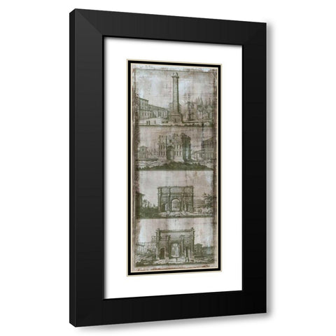 Architectural Survey I Black Modern Wood Framed Art Print with Double Matting by Vision Studio
