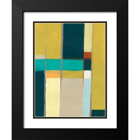 Urban Reflections I Black Modern Wood Framed Art Print with Double Matting by Vess, June Erica