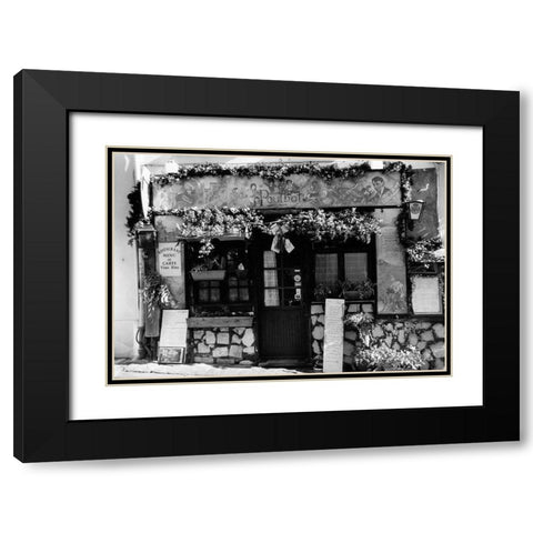 Cafe Charm, Paris II Black Modern Wood Framed Art Print with Double Matting by DeNardo, Laura