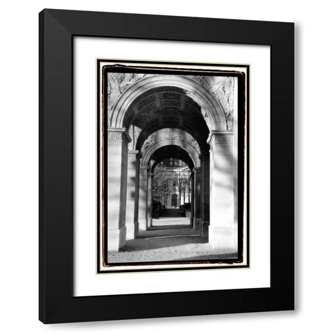 Parisian Archways I Black Modern Wood Framed Art Print with Double Matting by DeNardo, Laura
