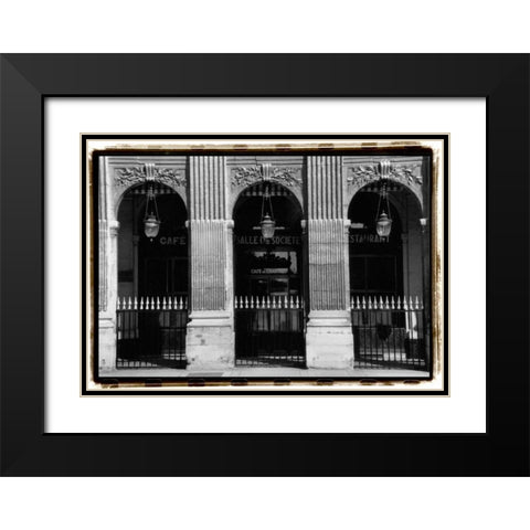 Parisian Archways III Black Modern Wood Framed Art Print with Double Matting by DeNardo, Laura