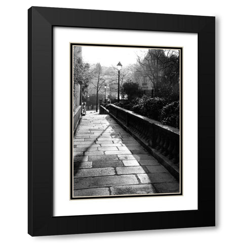 Parisian Walkway I Black Modern Wood Framed Art Print with Double Matting by DeNardo, Laura