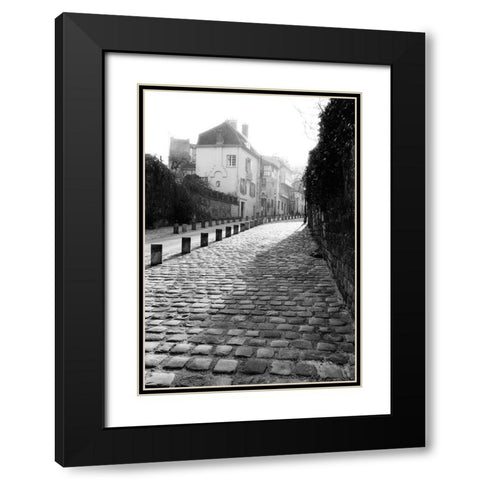 Parisian Walkway II Black Modern Wood Framed Art Print with Double Matting by DeNardo, Laura