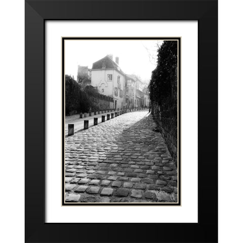 Parisian Walkway II Black Modern Wood Framed Art Print with Double Matting by DeNardo, Laura