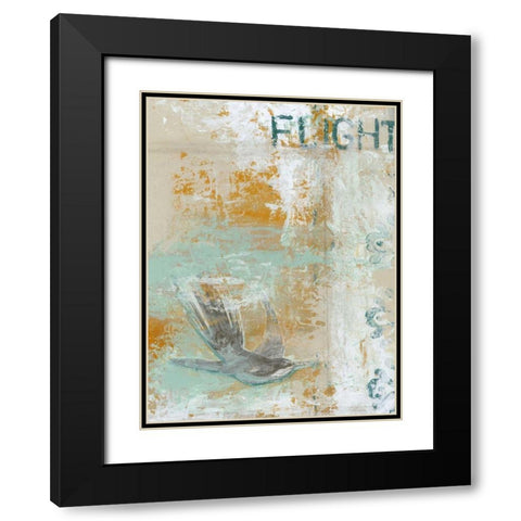 Flight Black Modern Wood Framed Art Print with Double Matting by Vess, June Erica