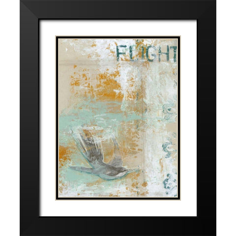 Flight Black Modern Wood Framed Art Print with Double Matting by Vess, June Erica