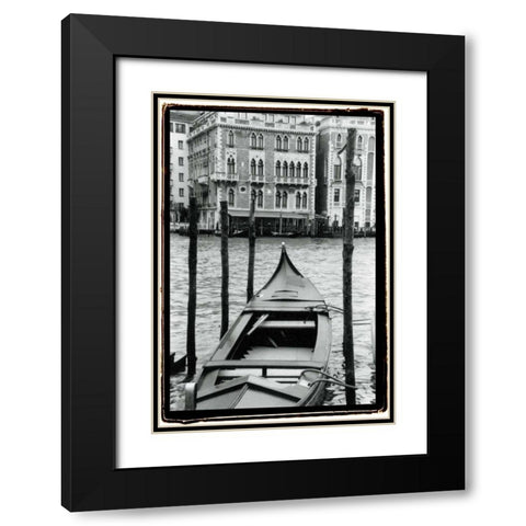 Waterways of Venice III Black Modern Wood Framed Art Print with Double Matting by DeNardo, Laura