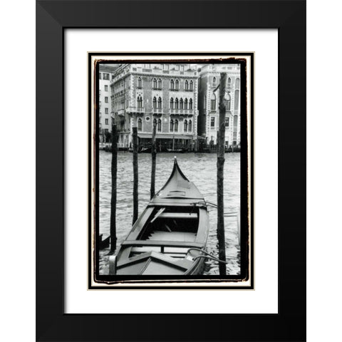 Waterways of Venice III Black Modern Wood Framed Art Print with Double Matting by DeNardo, Laura