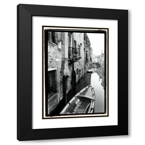 Waterways of Venice V Black Modern Wood Framed Art Print with Double Matting by DeNardo, Laura