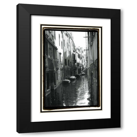 Waterways of Venice VII Black Modern Wood Framed Art Print with Double Matting by DeNardo, Laura