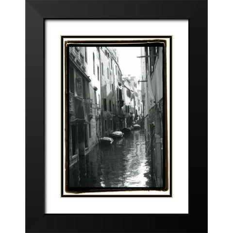Waterways of Venice VII Black Modern Wood Framed Art Print with Double Matting by DeNardo, Laura