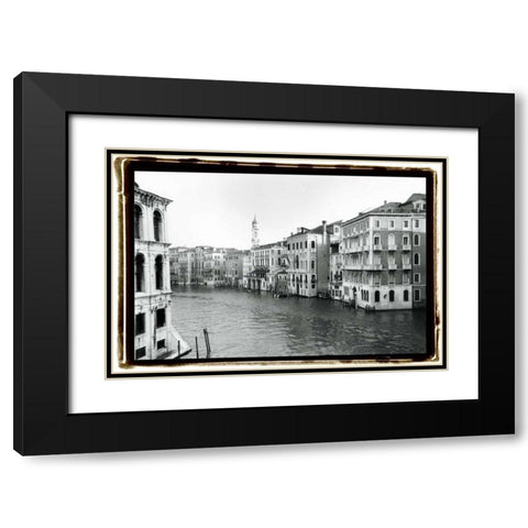 Waterways of Venice XII Black Modern Wood Framed Art Print with Double Matting by DeNardo, Laura
