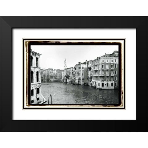 Waterways of Venice XII Black Modern Wood Framed Art Print with Double Matting by DeNardo, Laura