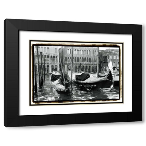 Waterways of Venice XIV Black Modern Wood Framed Art Print with Double Matting by DeNardo, Laura
