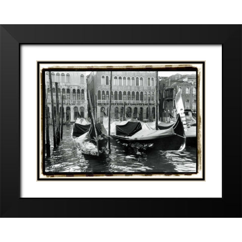 Waterways of Venice XIV Black Modern Wood Framed Art Print with Double Matting by DeNardo, Laura
