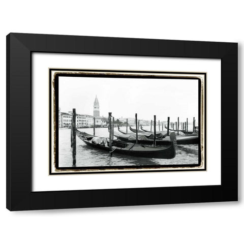 Waterways of Venice XV Black Modern Wood Framed Art Print with Double Matting by DeNardo, Laura