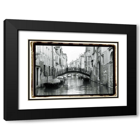 Waterways of Venice XVII Black Modern Wood Framed Art Print with Double Matting by DeNardo, Laura