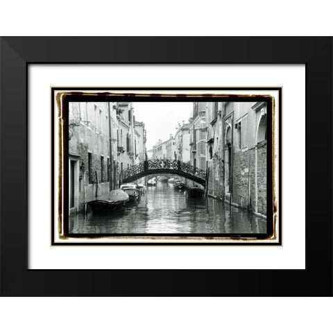 Waterways of Venice XVII Black Modern Wood Framed Art Print with Double Matting by DeNardo, Laura