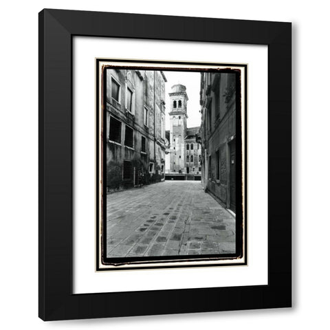 A Venetian Stroll VI Black Modern Wood Framed Art Print with Double Matting by DeNardo, Laura