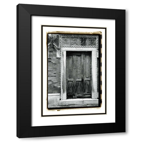 The Doors of Venice I Black Modern Wood Framed Art Print with Double Matting by DeNardo, Laura