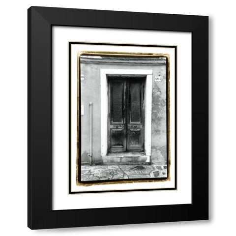 The Doors of Venice II Black Modern Wood Framed Art Print with Double Matting by DeNardo, Laura