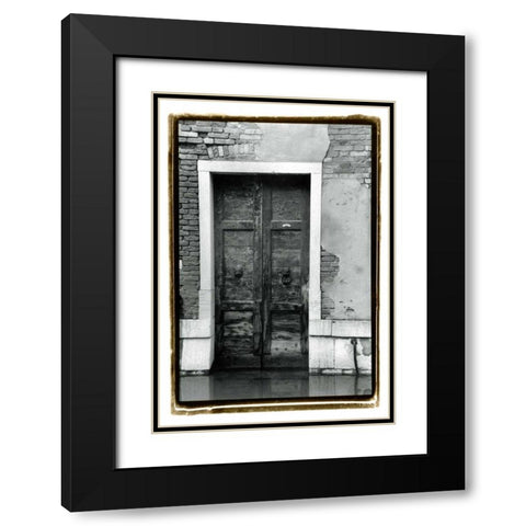 The Doors of Venice III Black Modern Wood Framed Art Print with Double Matting by DeNardo, Laura