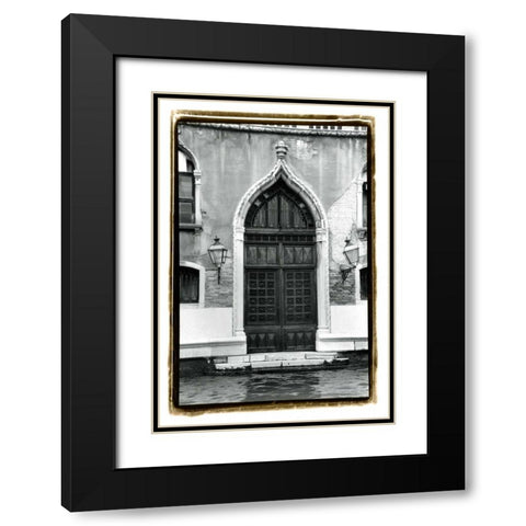 The Doors of Venice V Black Modern Wood Framed Art Print with Double Matting by DeNardo, Laura