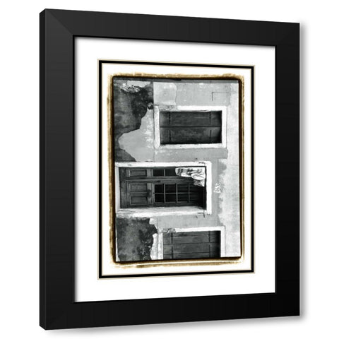 The Doors of Venice VII Black Modern Wood Framed Art Print with Double Matting by DeNardo, Laura