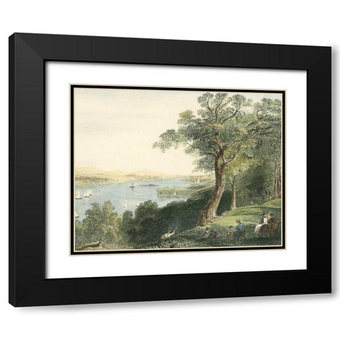 View from Hyde Park Black Modern Wood Framed Art Print with Double Matting by Vision Studio